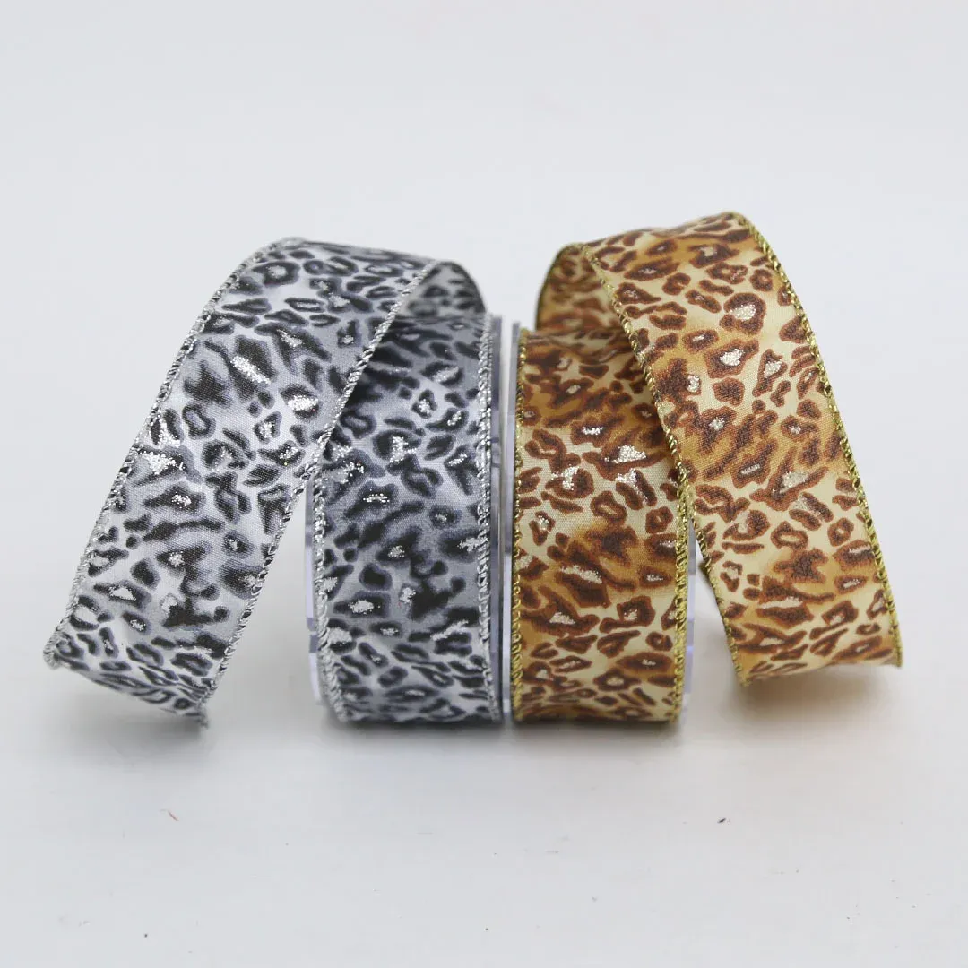 Panther Pattern Taffeta Ribbon