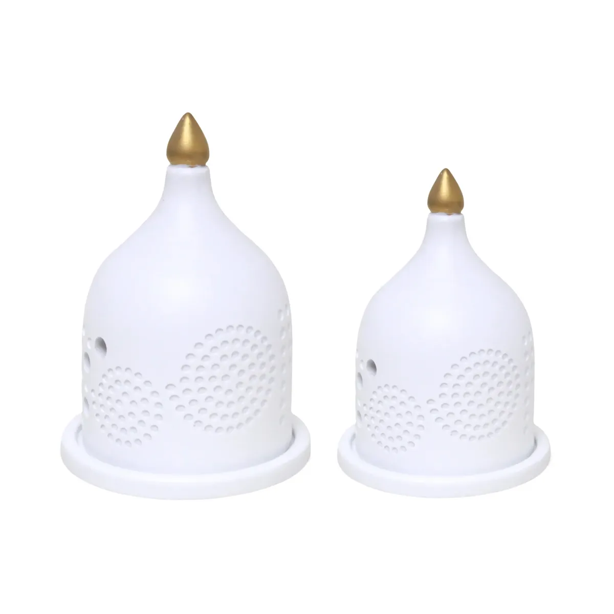 White Covered Burner – Matte White Decorative Aroma Burner