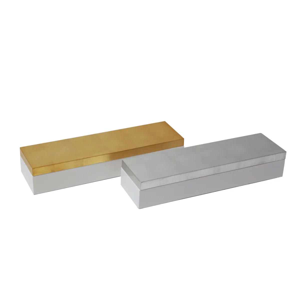 White Base Long Rectangle Box – Elegant Decorative Box
