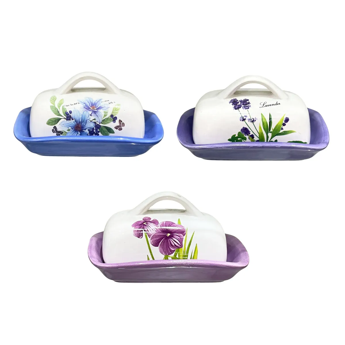 Set Of Butter Dish & Cover