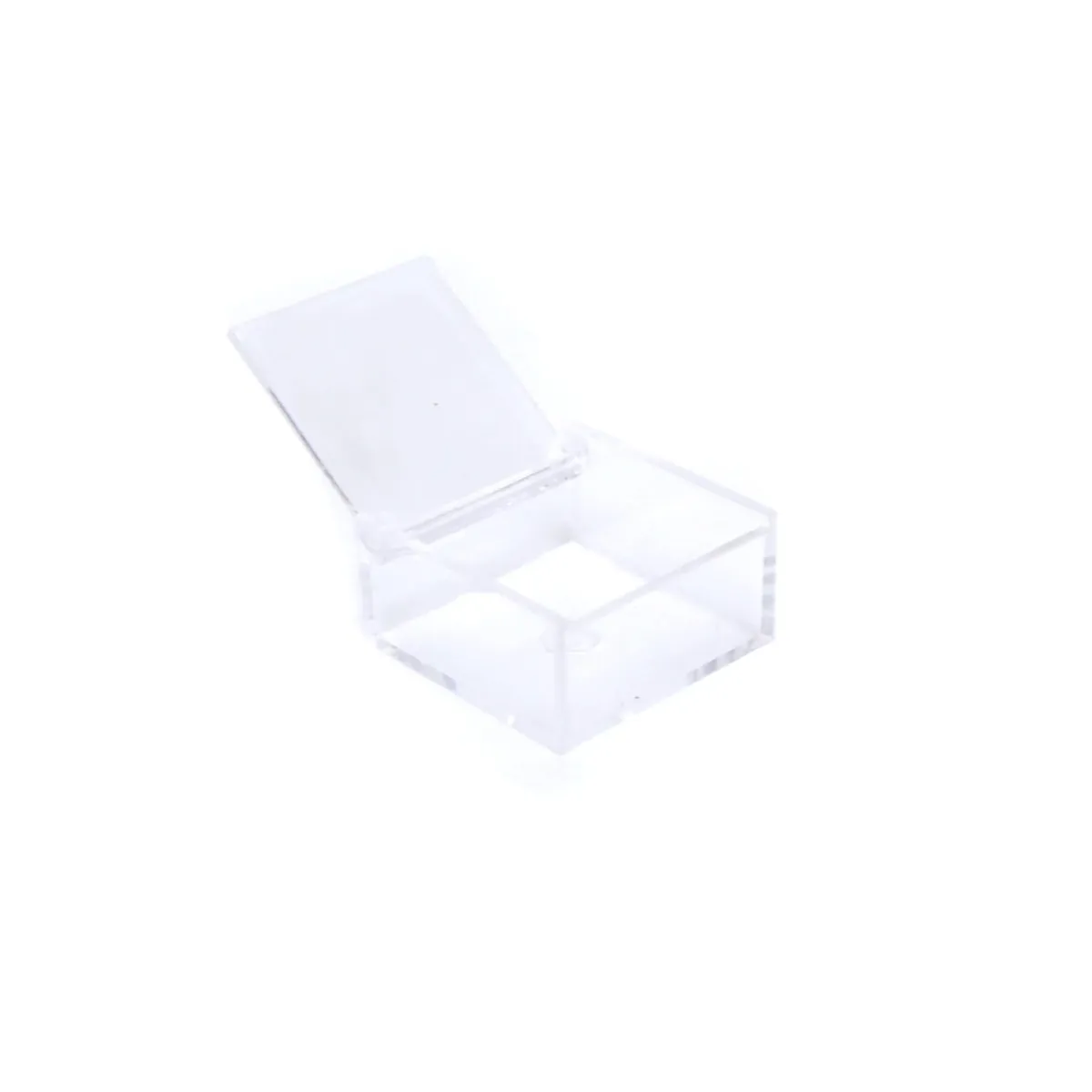 Hinged Cover Square Plexi Box