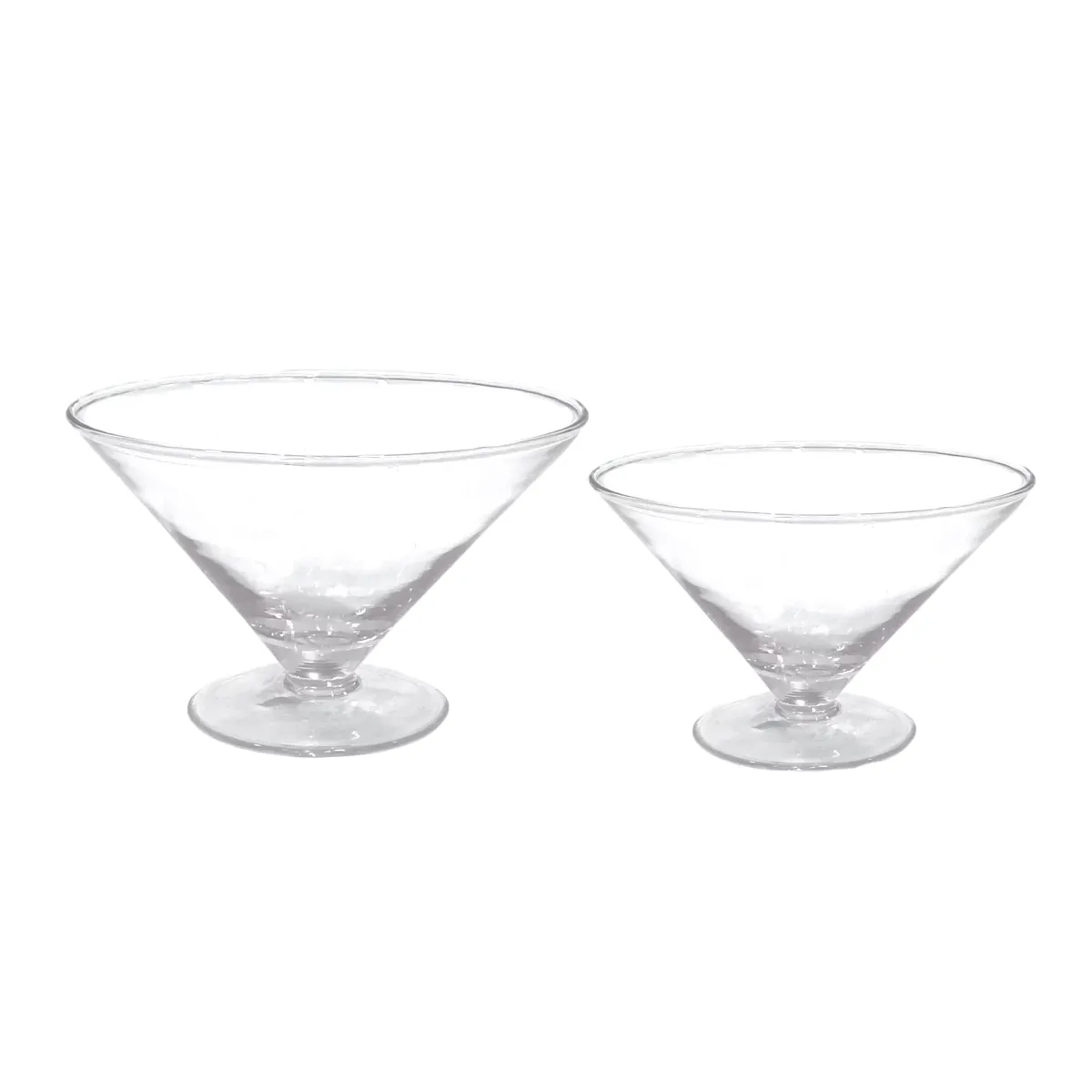Clear Decorative Glass Bowl W/Base