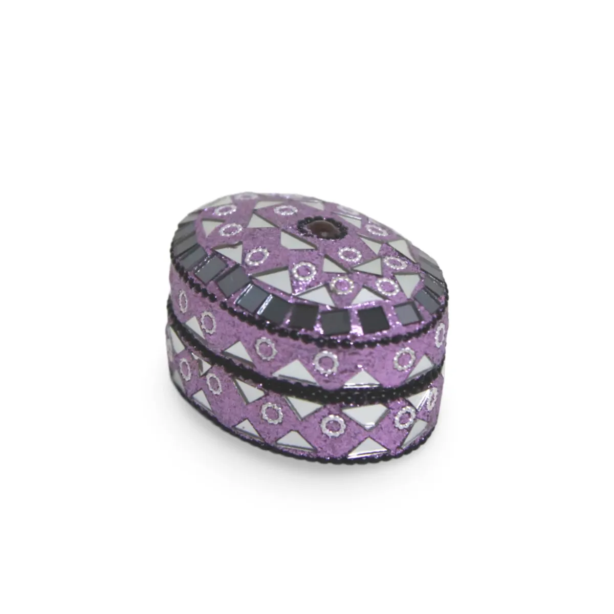 Purple Oval Pill Box