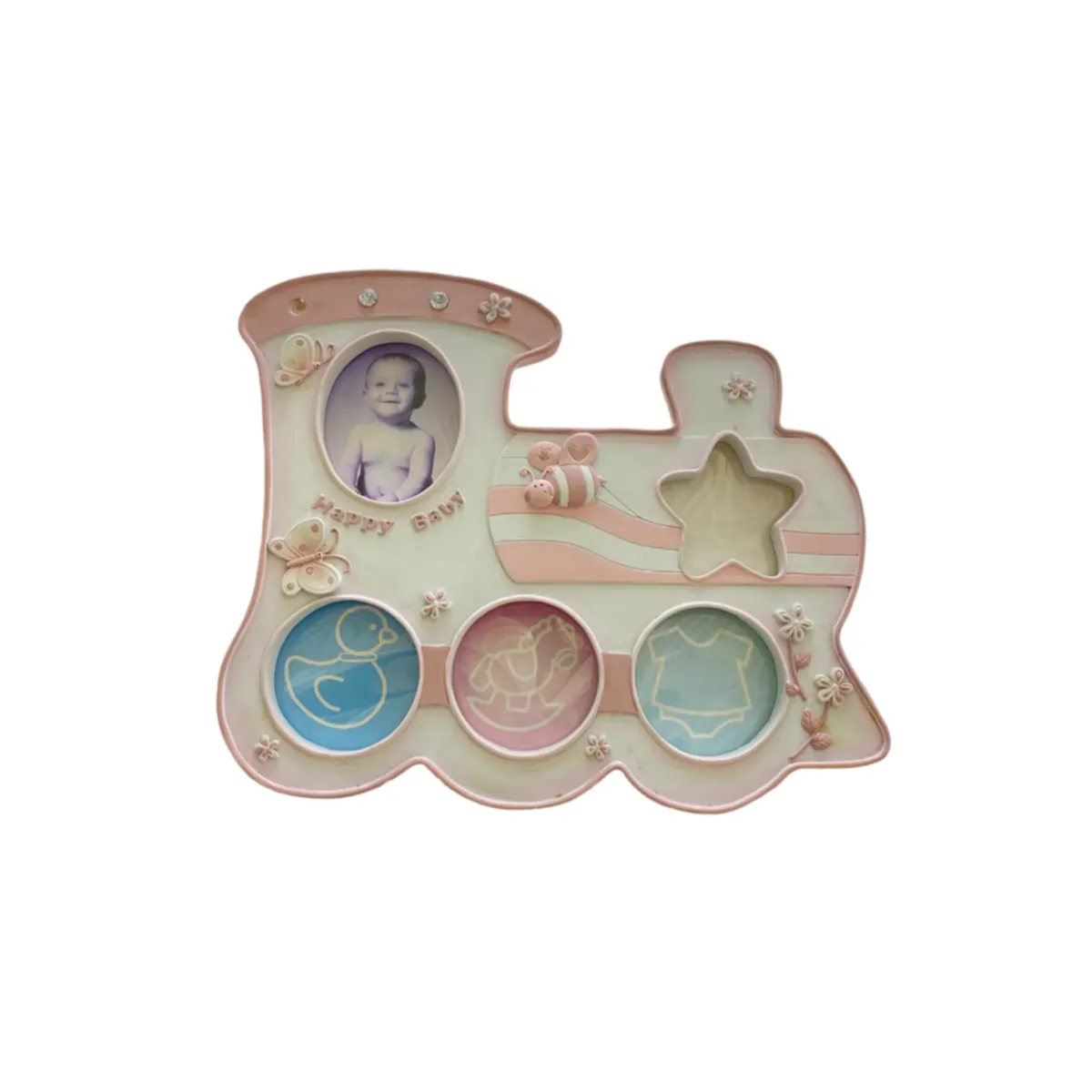Train‑Shape Photo Frame – Wooden Kids Keepsake