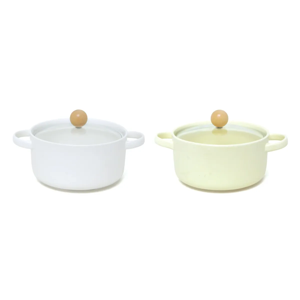 Ceramic Glass Covered Pot – Clear Lid & Durable Body