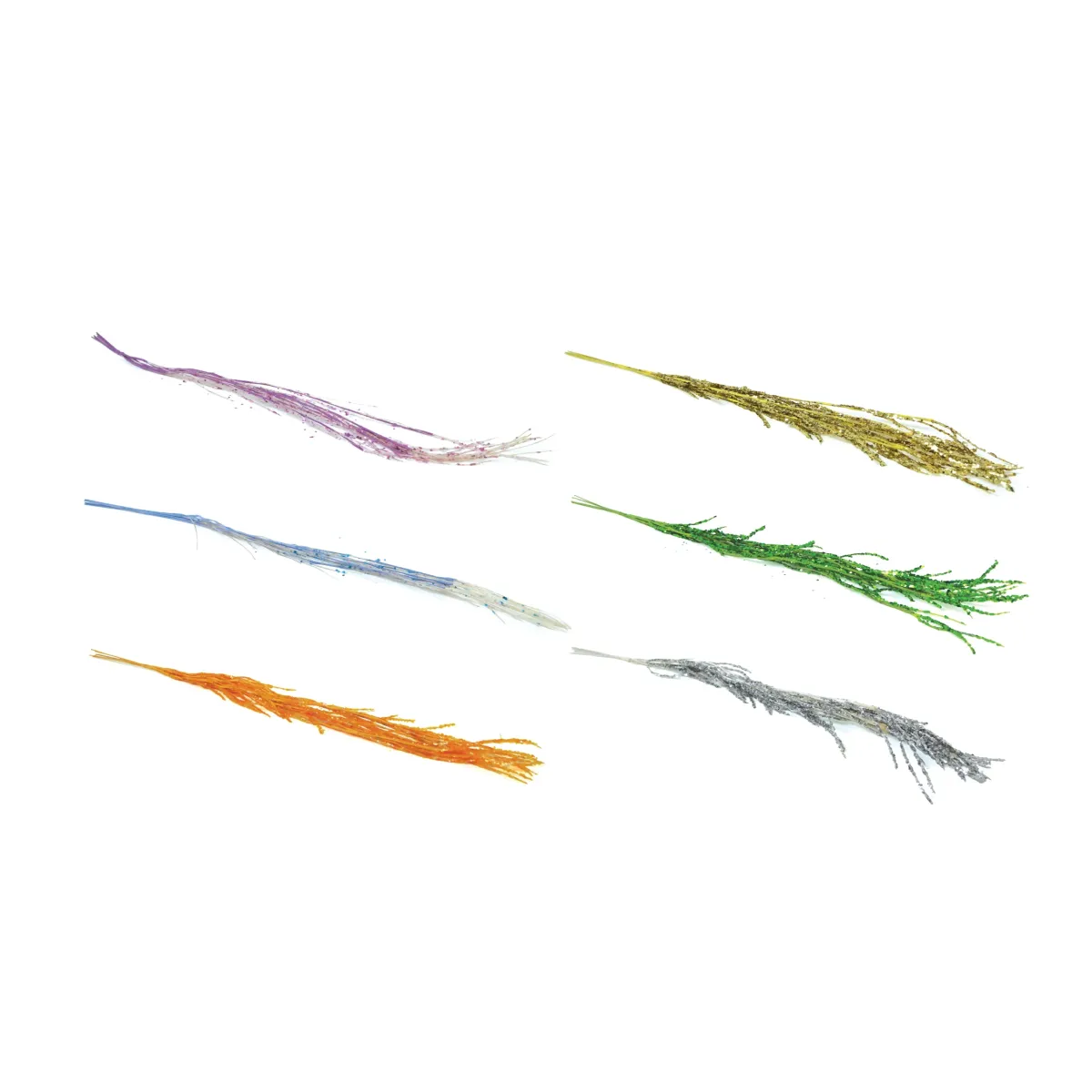 Assorted Glittered Pine Branch