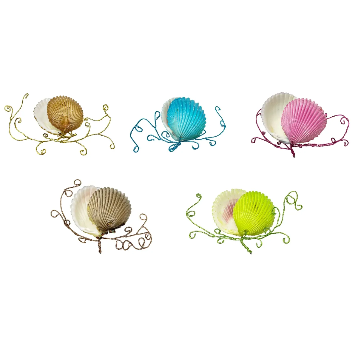 Strass Spiral Shells Motif Decorative Floral Pick