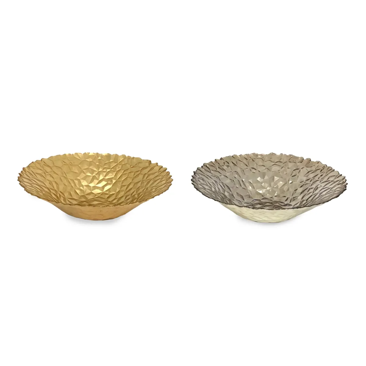 Round Topaz Glass Bowl