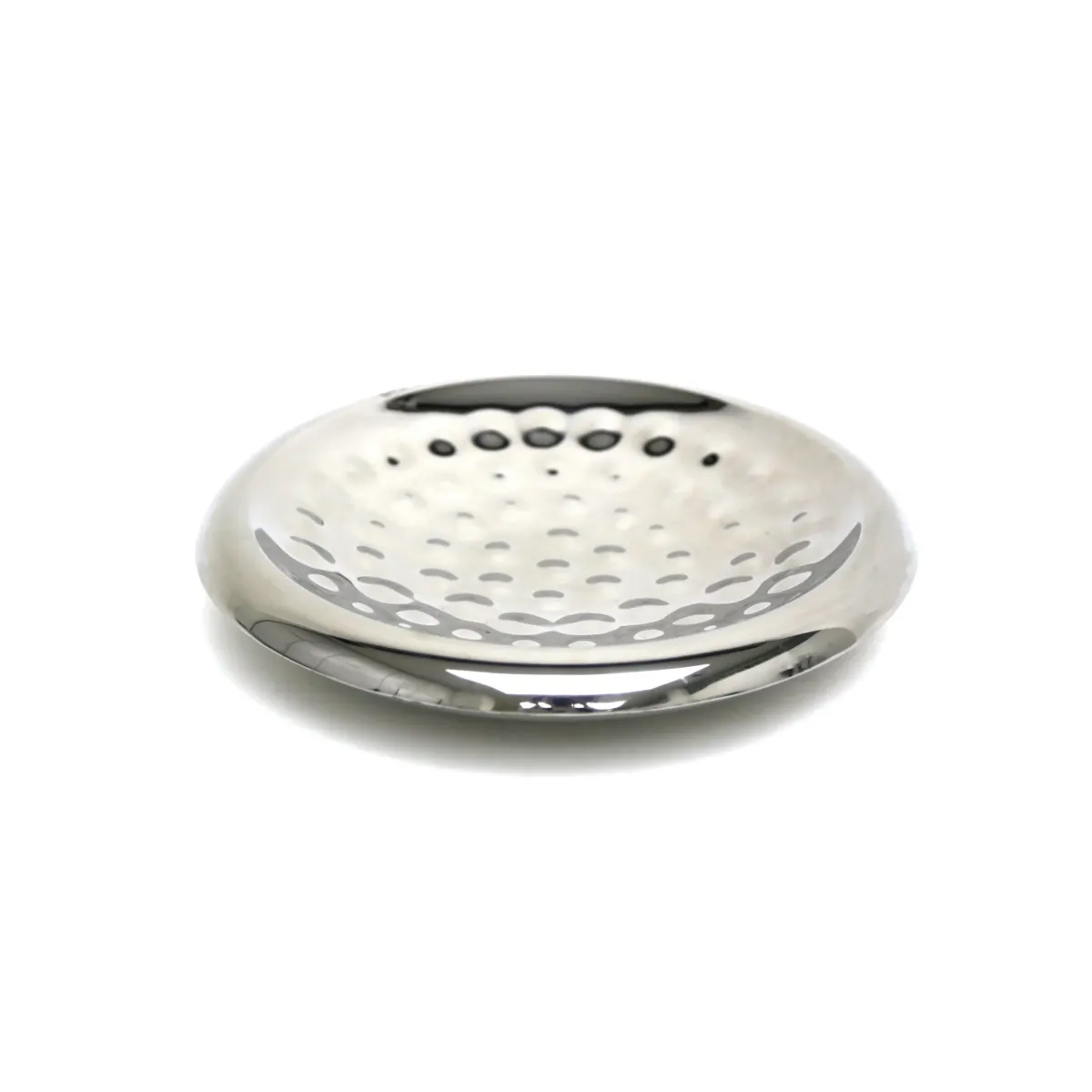 Silver Round Lotus Double Stainless Steel Wall Bowl