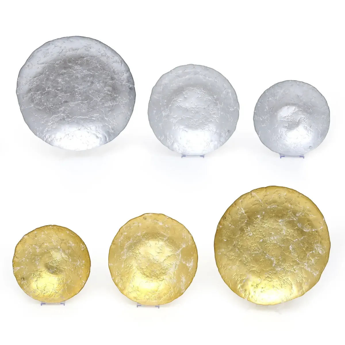 Gold Cracked Folio Moon Centerpiece