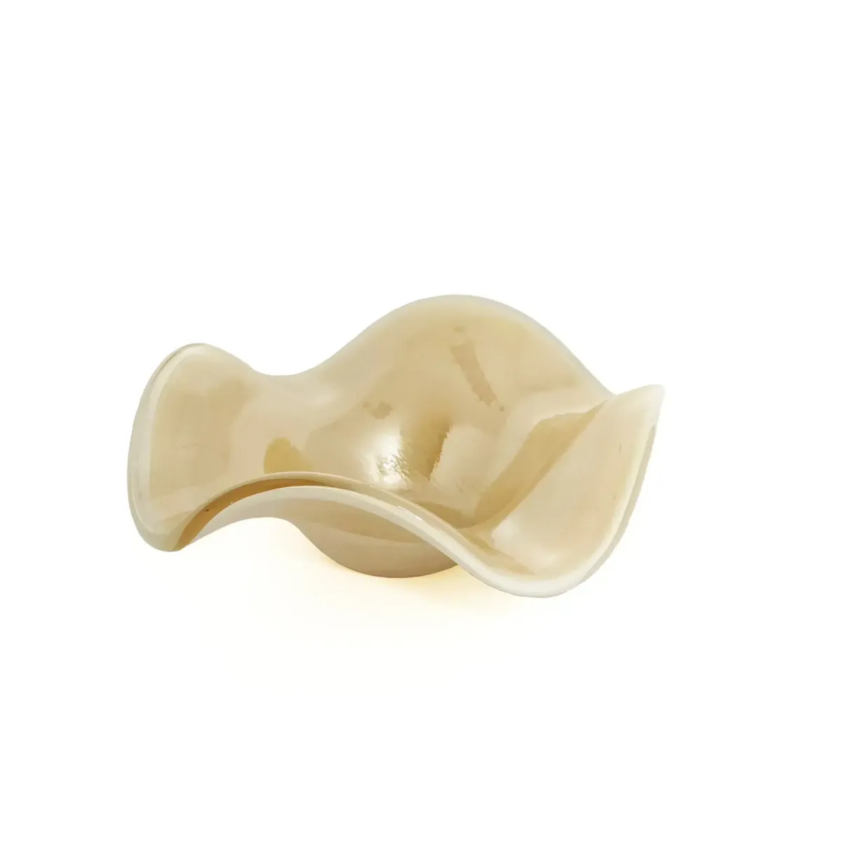 White Honey Wavy Edges Mini Bowl