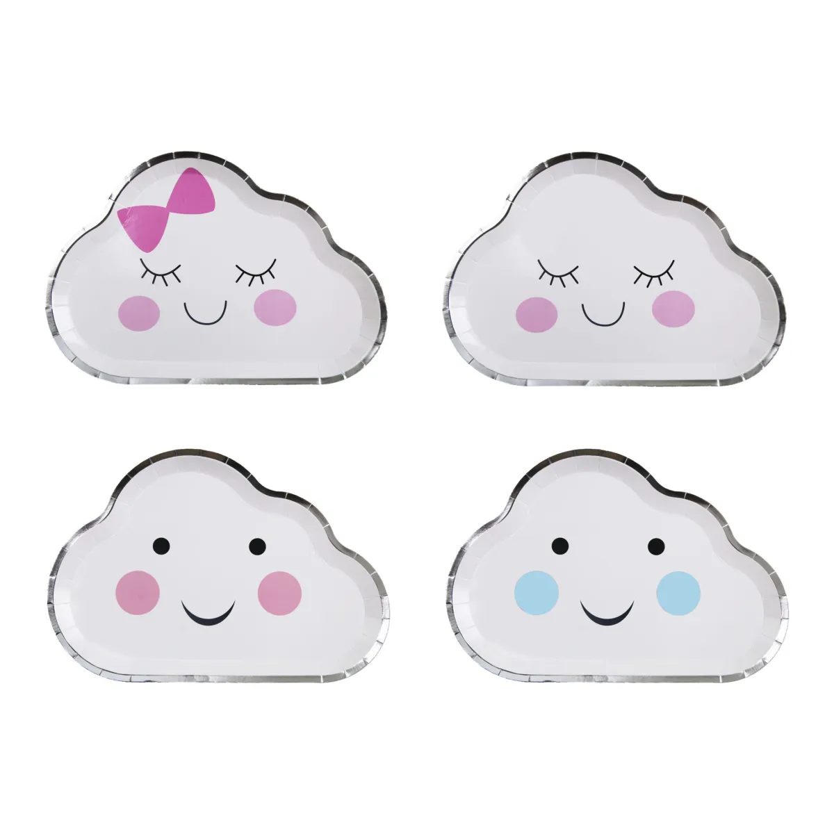 Cloud Shape Face Plate – Sweet & Dreamy Party Tableware