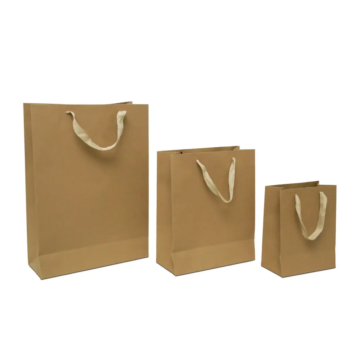 Grosgrain Handle Kraft Bag