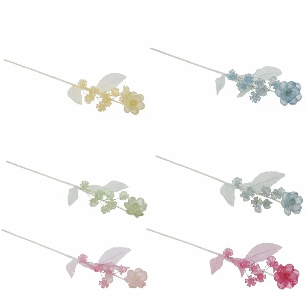 Sheer Acrylic Floral Branch