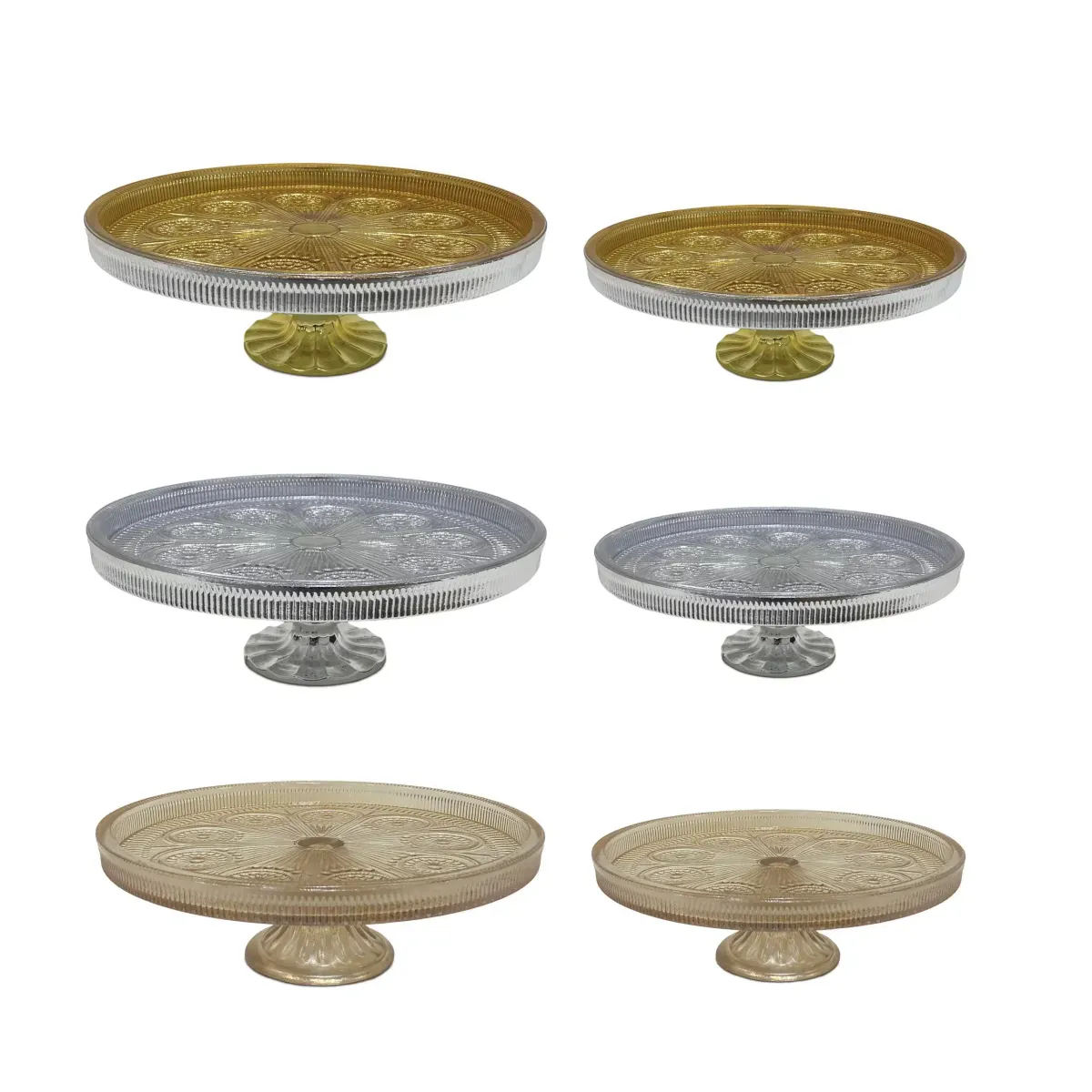 Hammered Circle Cake Stand – Elegant Dessert Display
