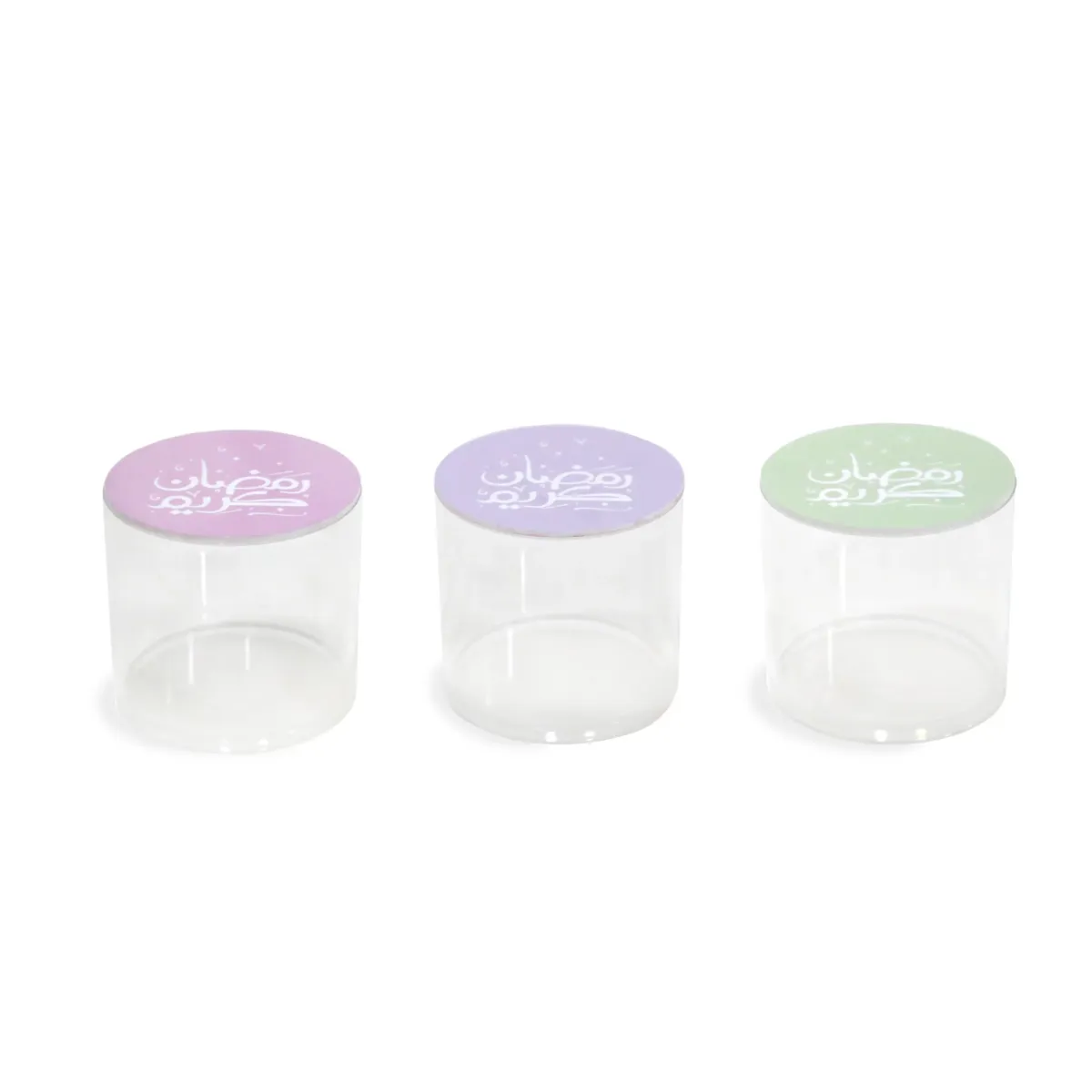 Ramadan Kareem Cylinder Plexi Box – Decorative Gift Box