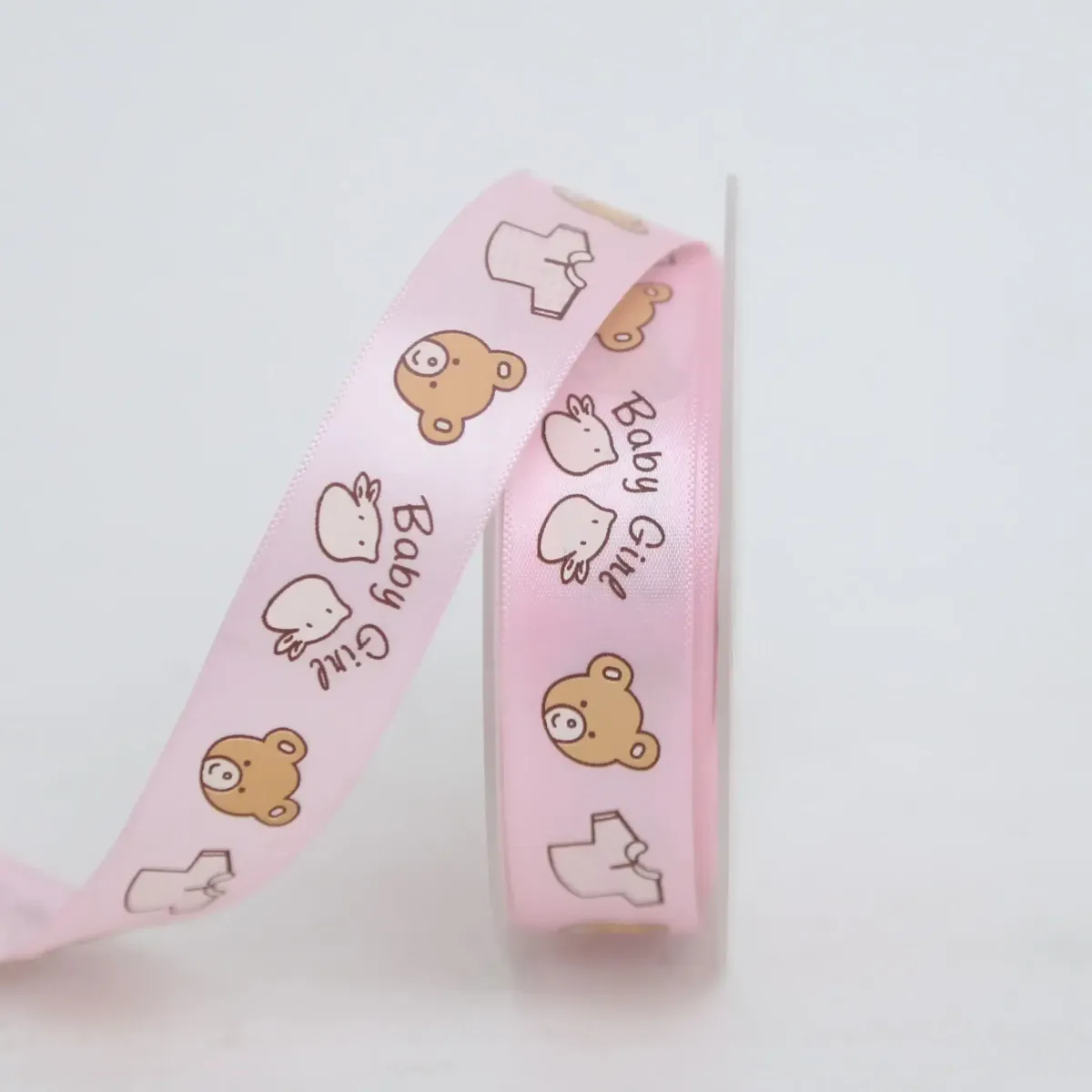 Pink Satin Ribbon – 2.22 cm Baby Girl Elegance