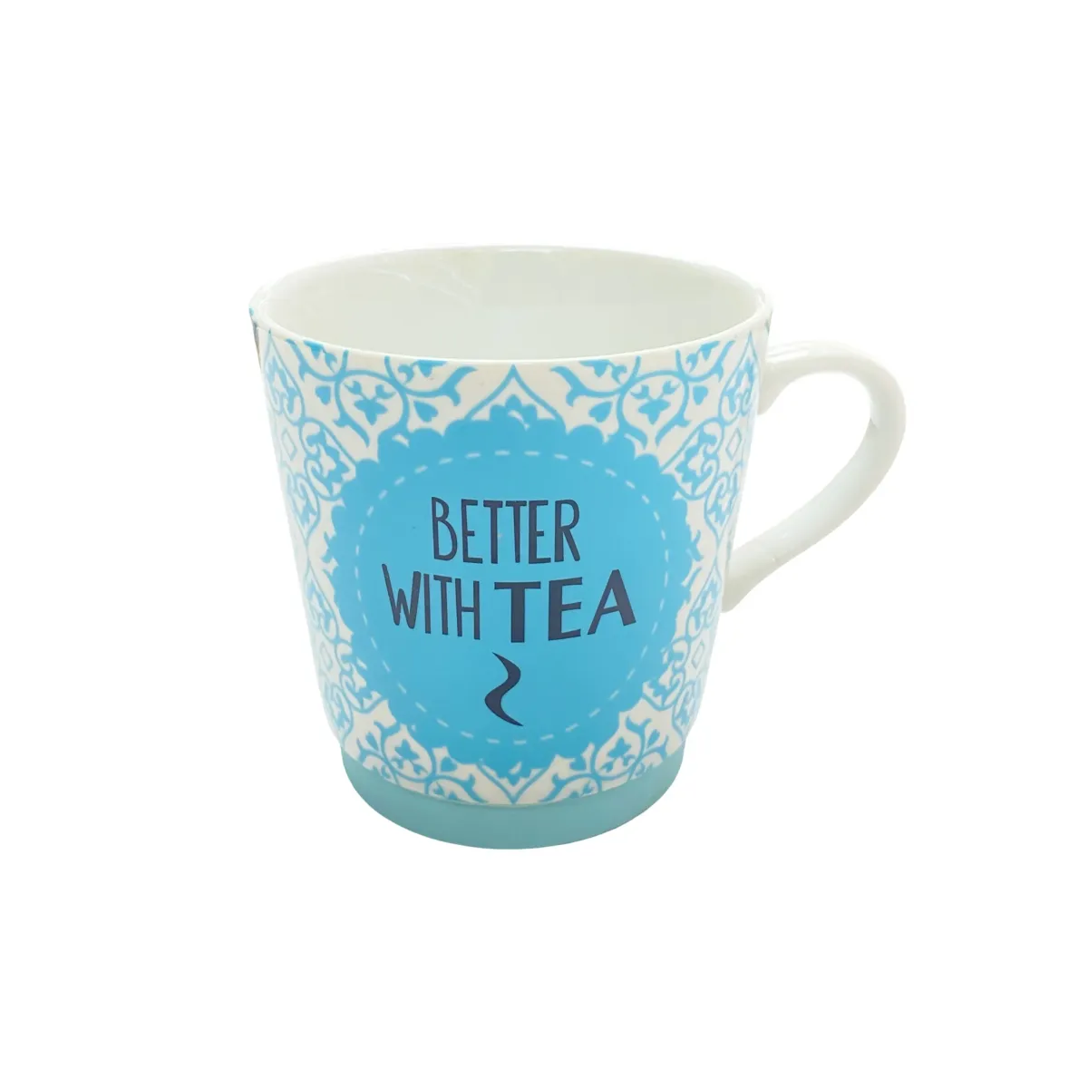 Blue Filigree Quote Mug