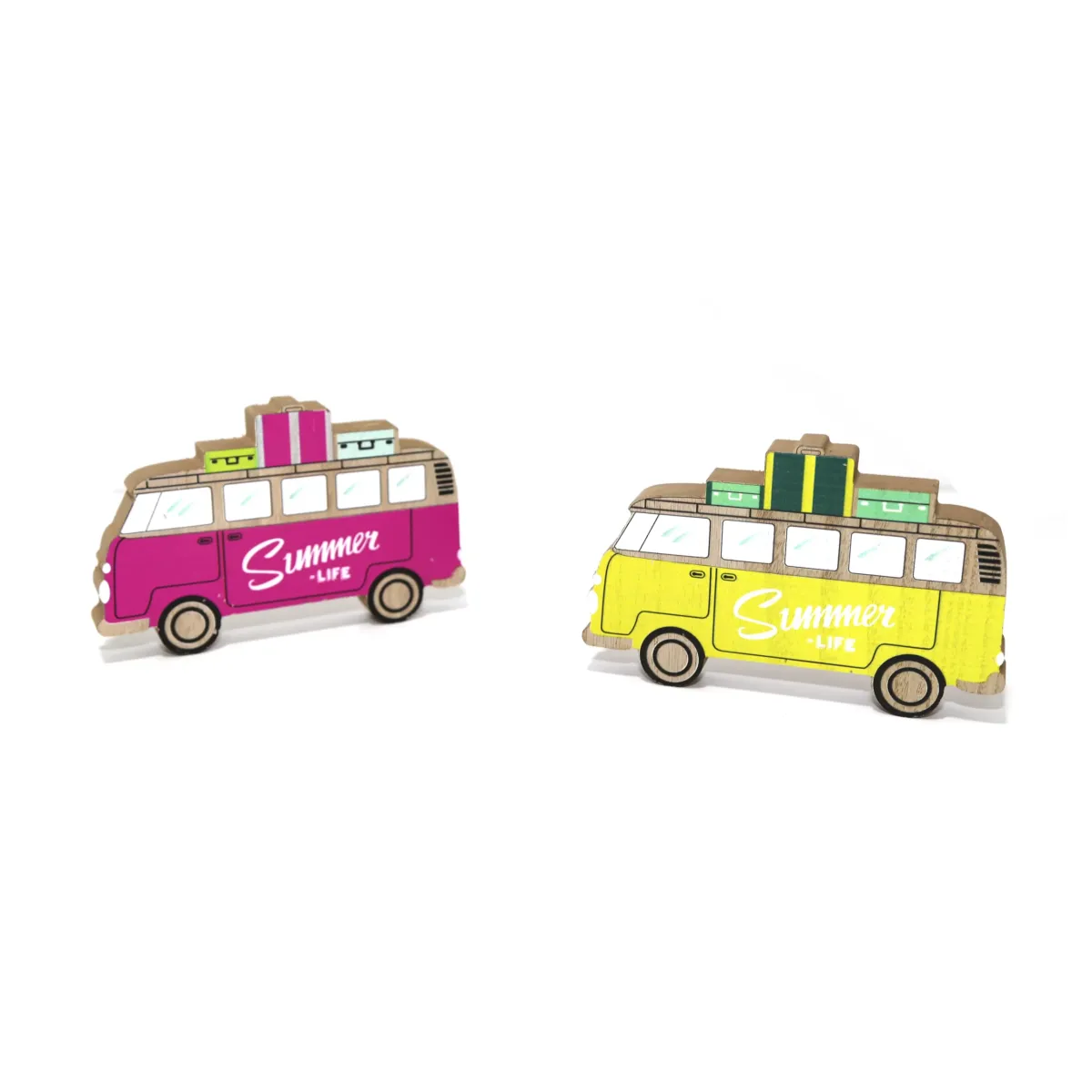 3D Summer Life Wooden Bus