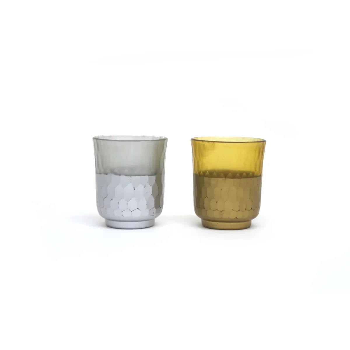 Etched Taper Candle Holder – Gold or Silver, 7.5 cm