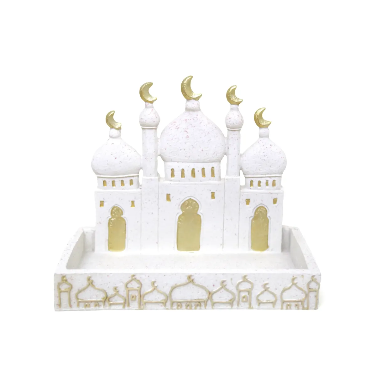 Mosque Facade Resin Tray – Elegant Islamic Decor Tray