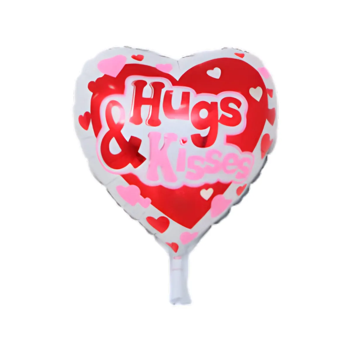Hugs & Kisses Heart Foil Balloon – Romantic Party Balloon