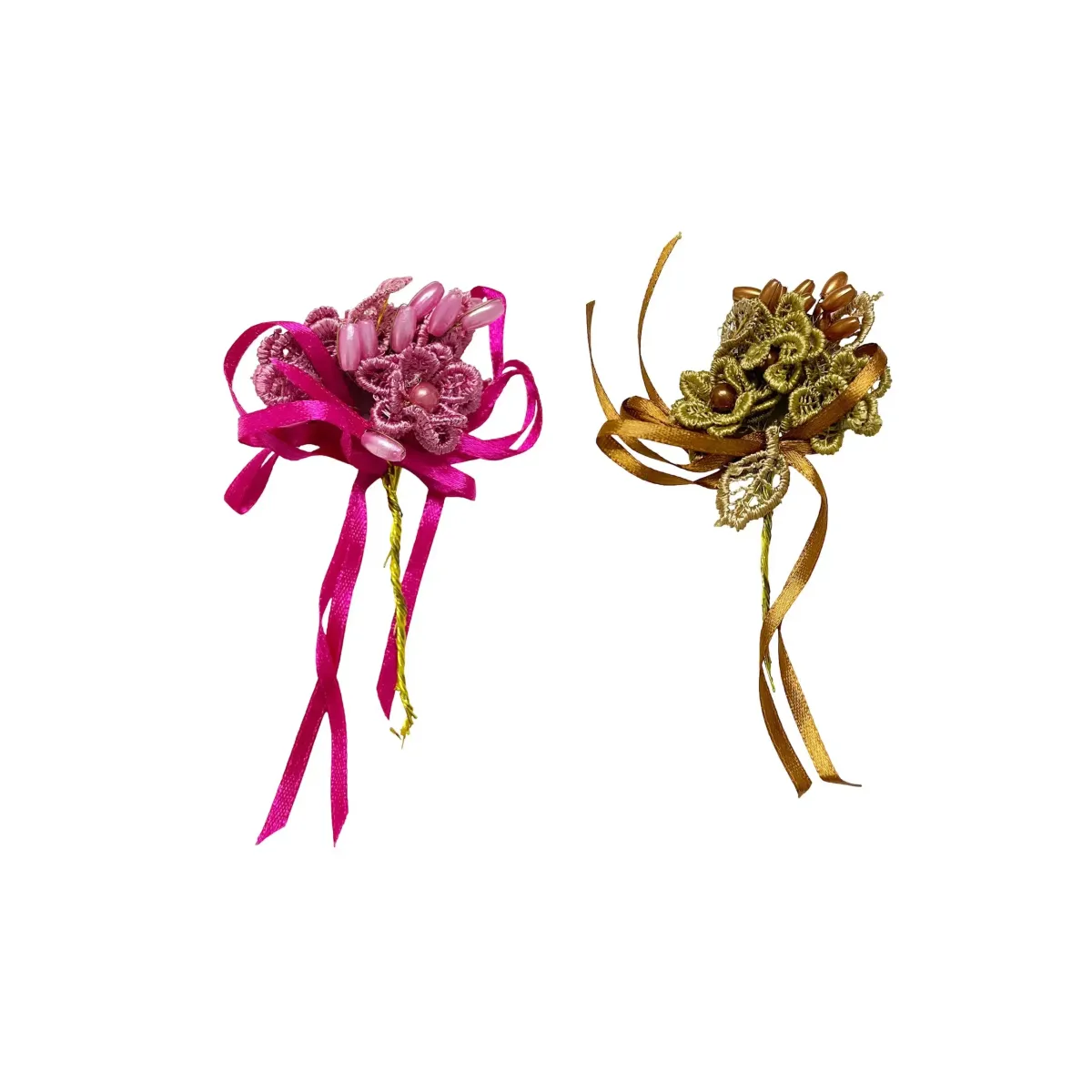 Mid Loulou Ribbon Flower Motif