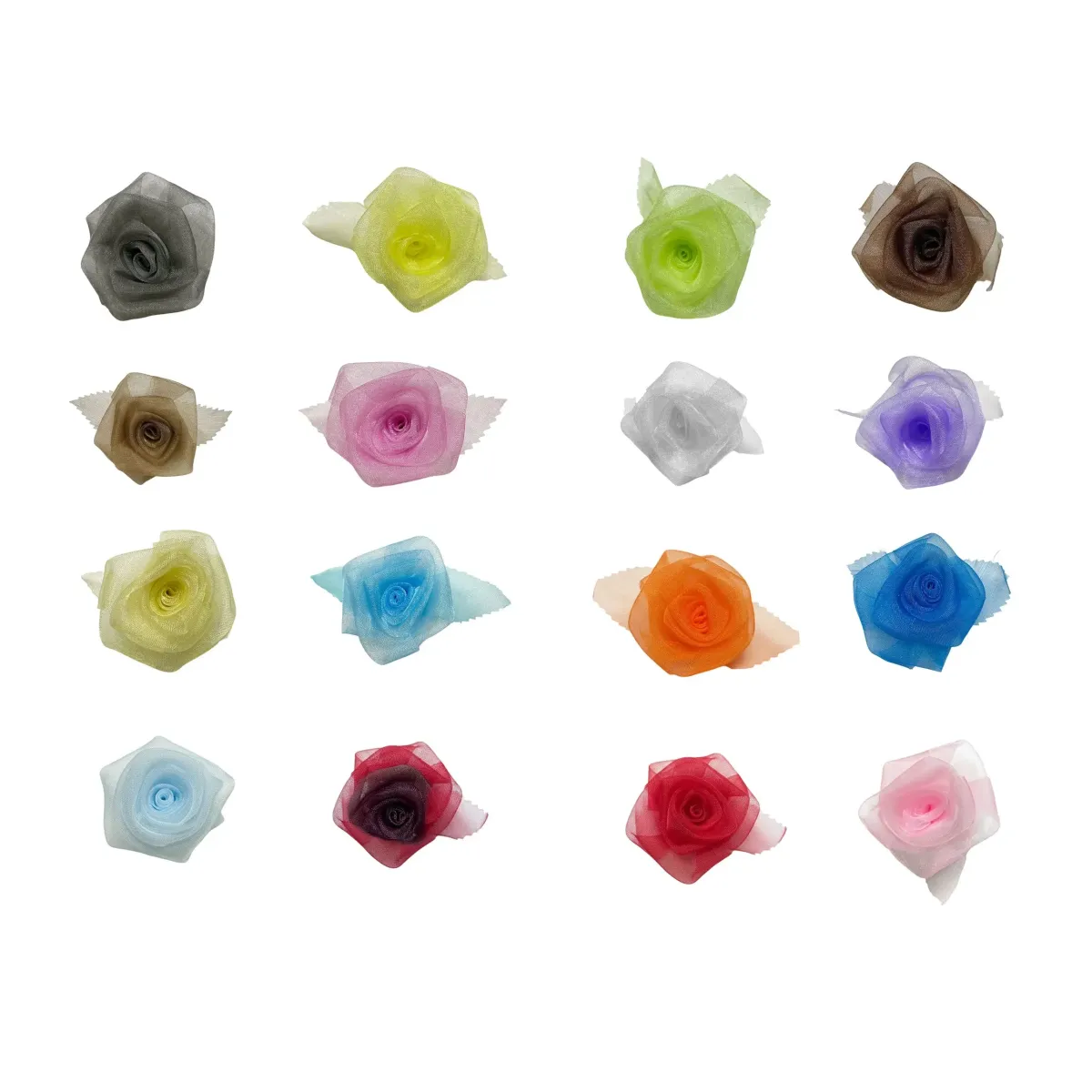 Sheer Organza Rose Motif – Craft & Decor Accent