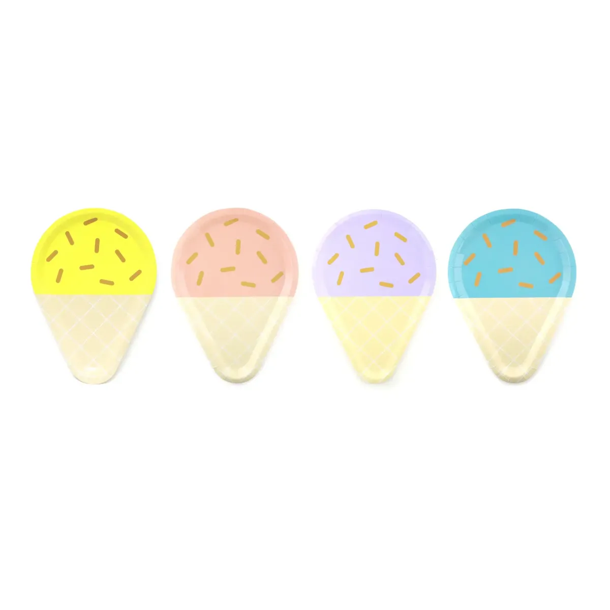 Ice Cream Paper Plates Kids Party Tableware