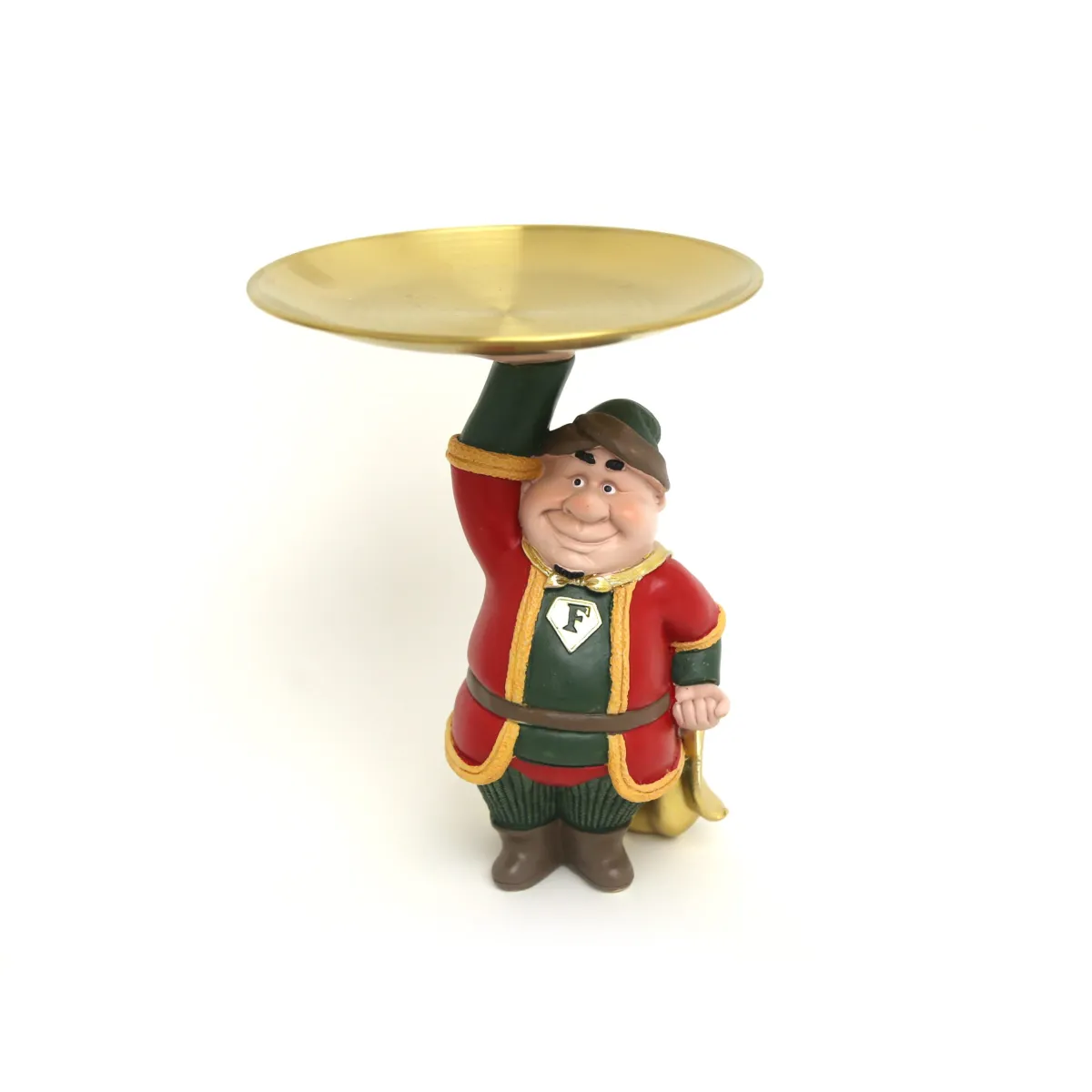 Freestanding Fat Man Hero Fananees Holding Tray – Ramadan Decorative Collection | Festive Serving & Tabletop Accent