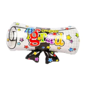Festive Congrats Certificate Foil Balloon 53.5x86cm for Graduation Celebrations
