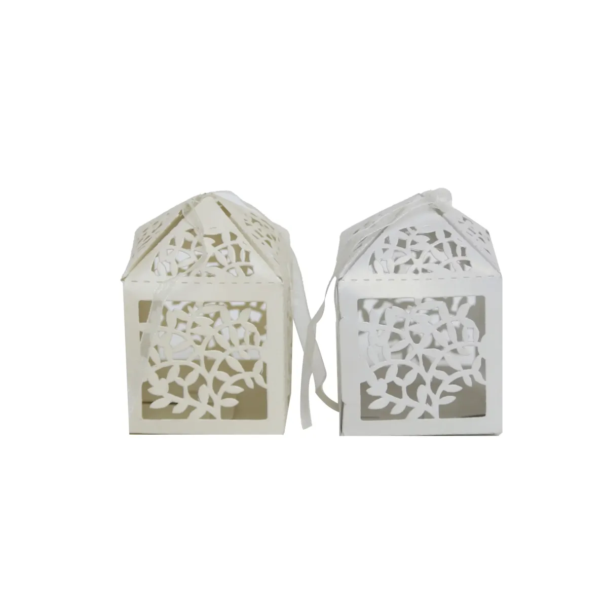 Engraved Carton Box With Satin Ribbon