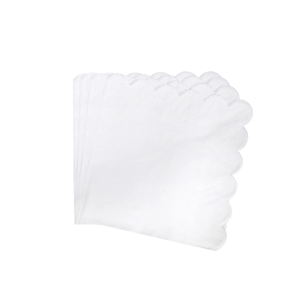 White Round Edge Napkins – Classic & Elegant Party Essentials