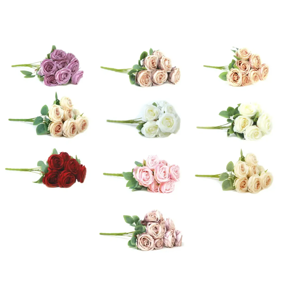 Head Rose Flower Bouquet