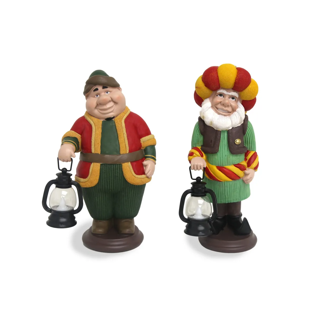 Freestanding Standing Fananees Holding Lantern – Ramadan Decorative Collection | Festive Home & Tabletop Figurines