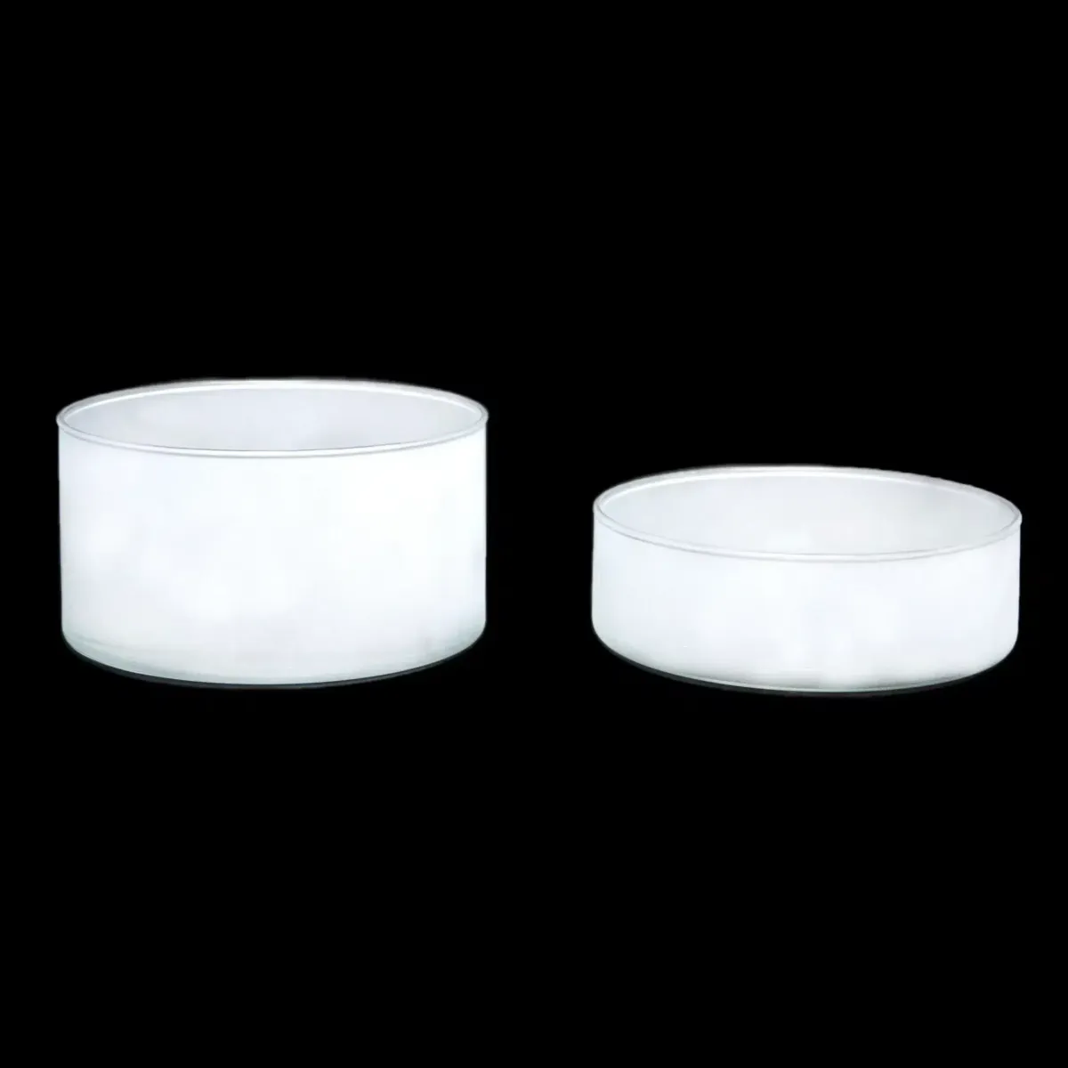 White Blur Round Bowl