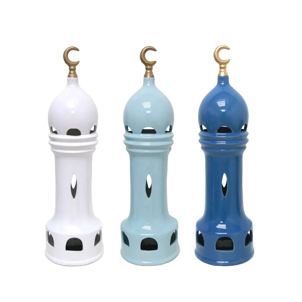 Moon Top Curved Dome LED Tower – Islamic Decor Light
