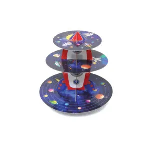 Spaceship 3 Tier Cupcake Stand Display