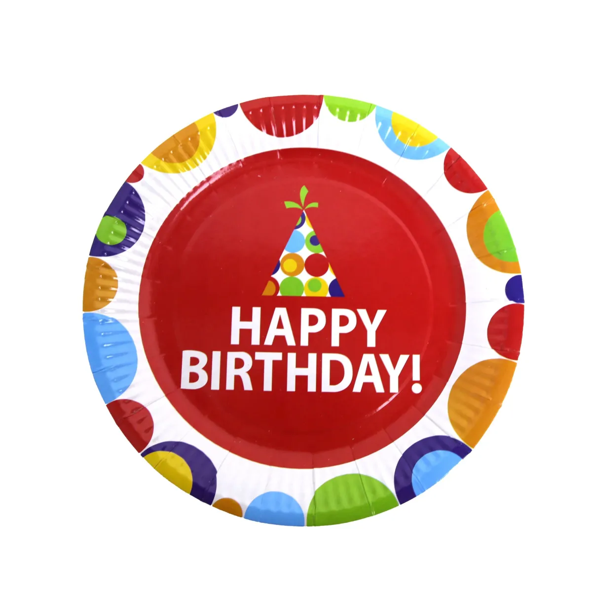 Red Birthday Hat Plate – Festive Party Supplies