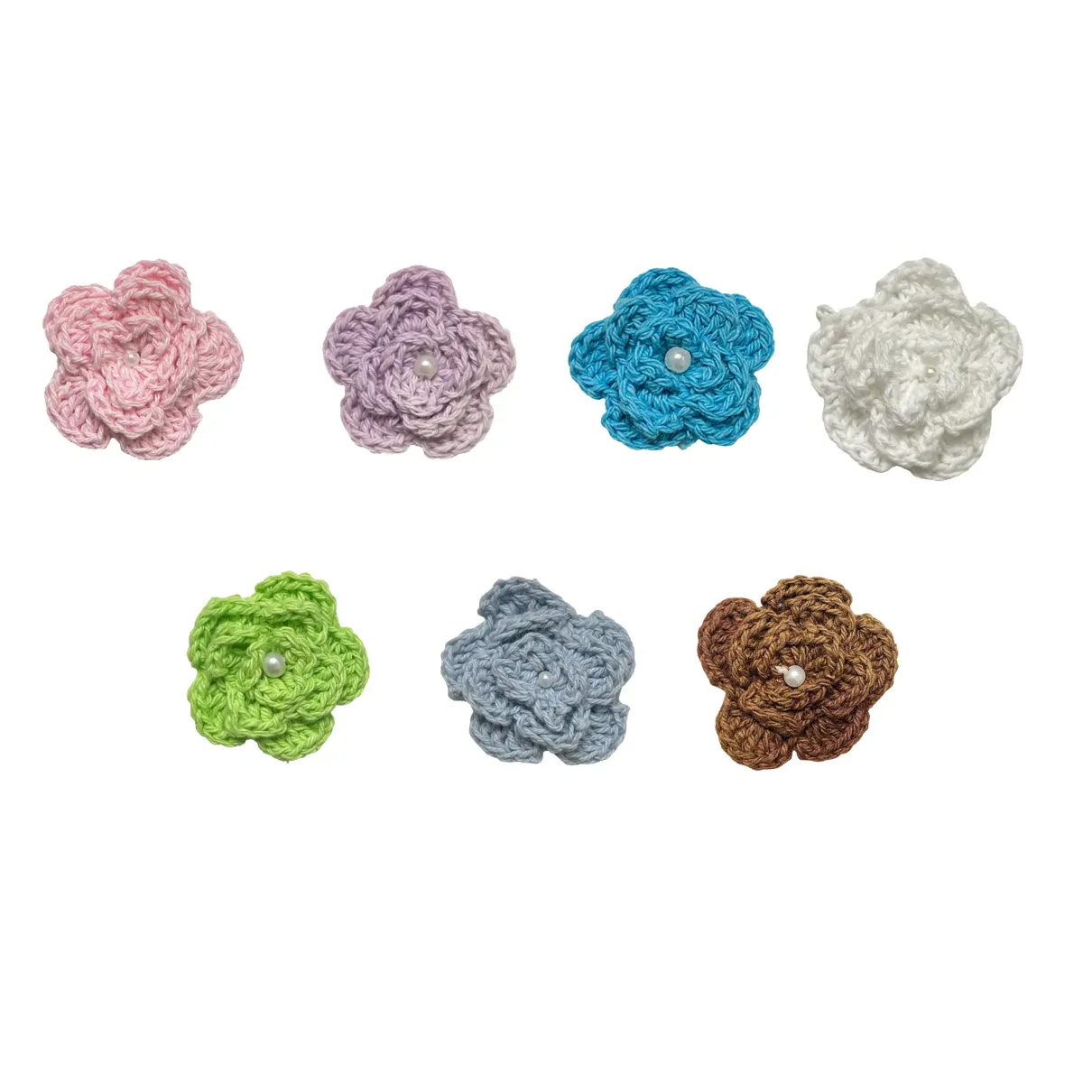 Crocheted Pearl Rose – Handmade Floral Decor