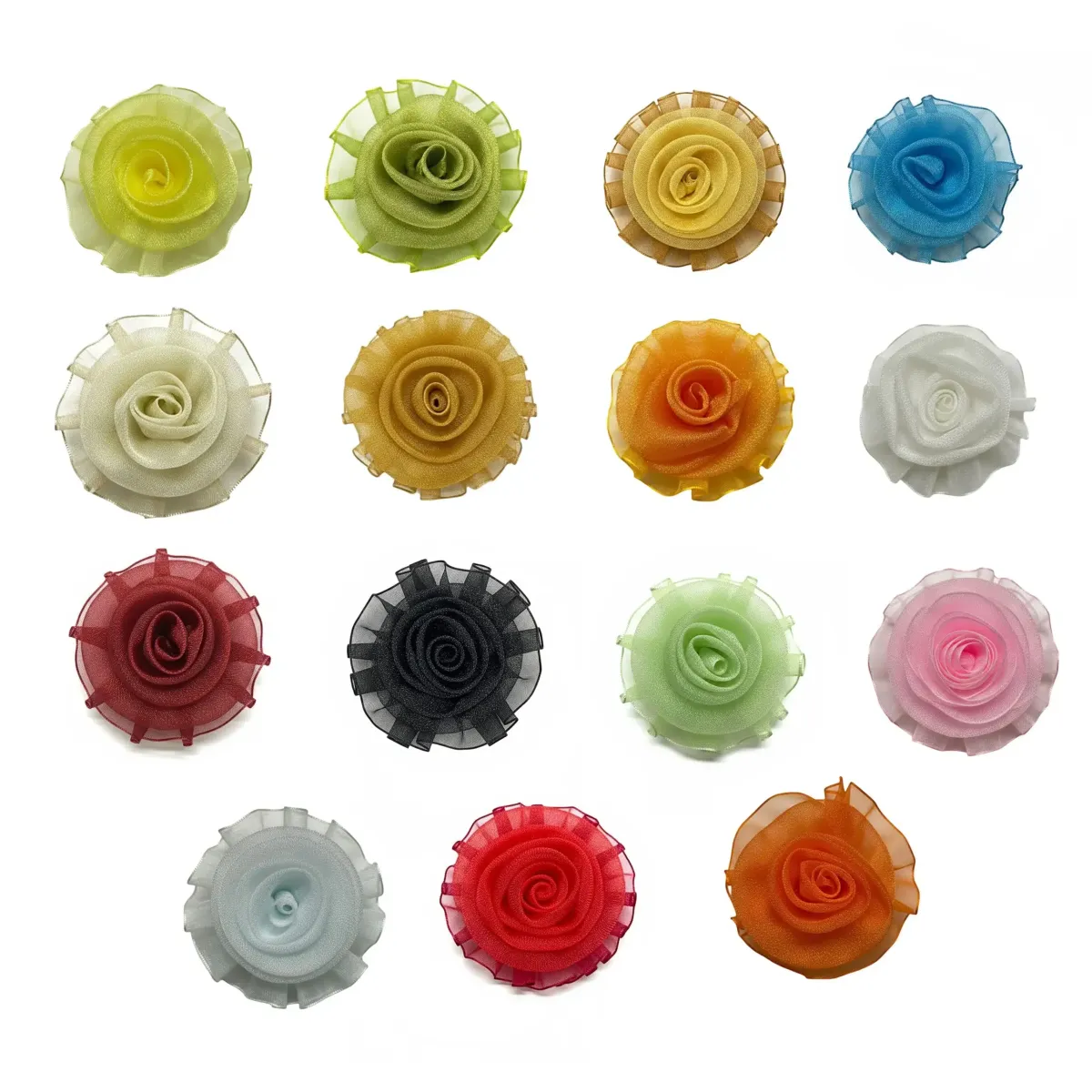 Layered Flower Motif – 6.5 cm, Pack of 10