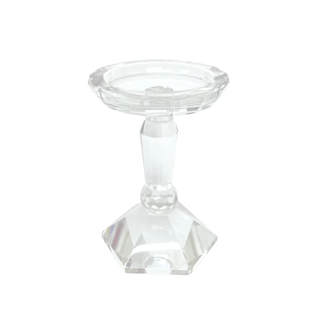 Round Crystal Candle Holder