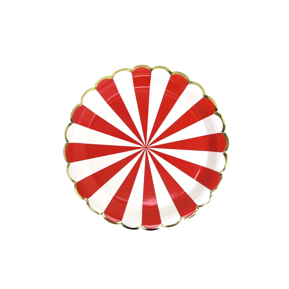 Red & Gold Circus Paper Plate – Fun Party Tableware