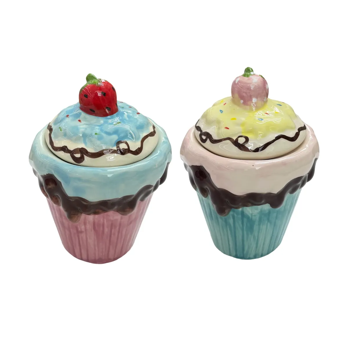 Cupcake Shape Jar With Cover
