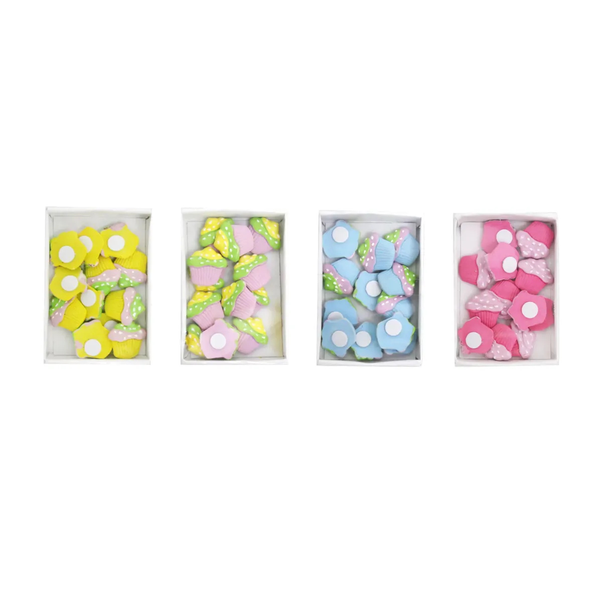 Dotted Topping Cupcake Motif – Pack of 12 (2.5 cm)