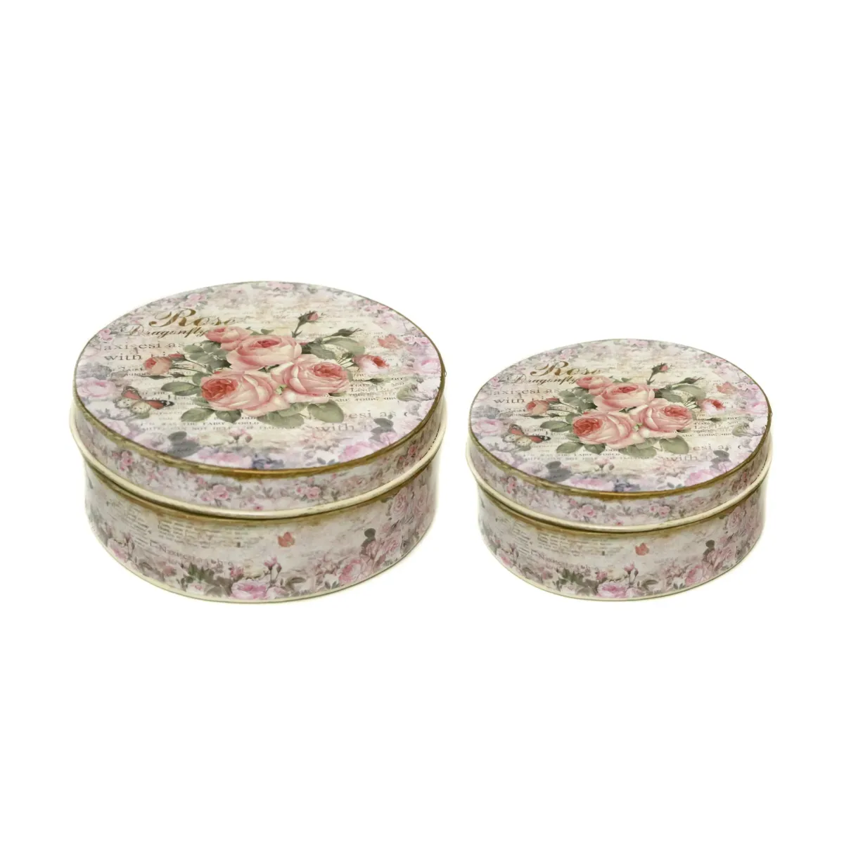 Round Rose Countryside Boxes Set