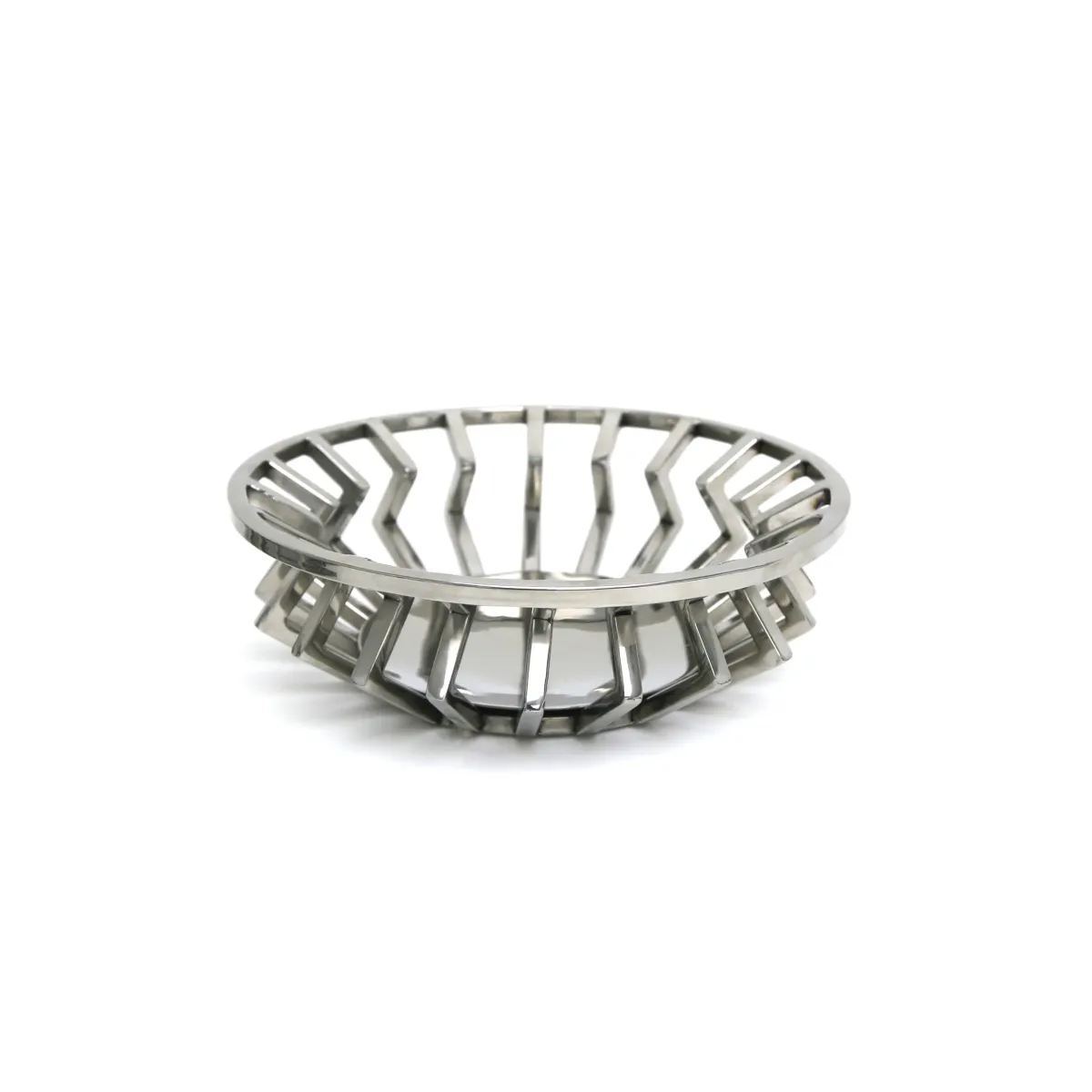 Silver Stainless Steel Fruit Basket