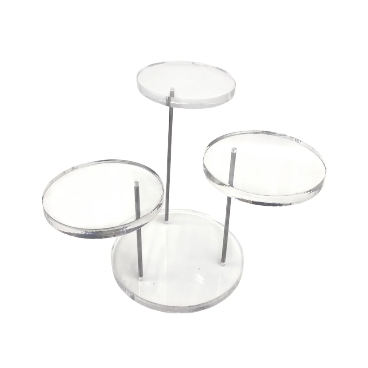 “Elevated Elegance” 3 Tiers Round Plexi Stand
