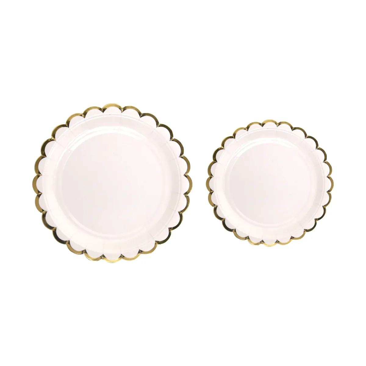 Gold Rim Paper Plate – Elegant Party Tableware