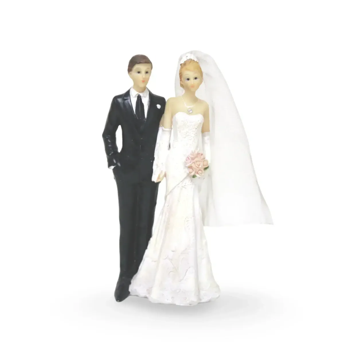 Bride & Groom Figure Decoration 2 – 10 cm Wedding Couple Figurine